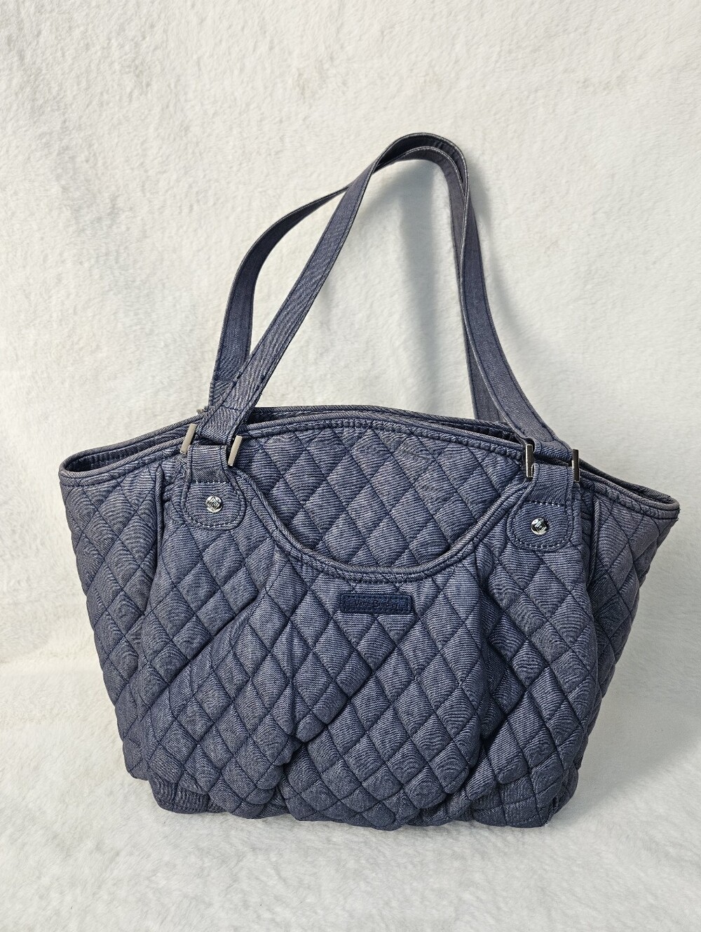 Vera Bradley Quilted Navy Tote Bag